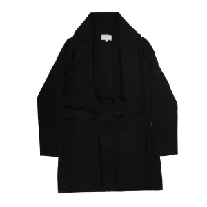 100% Cashmere Ladies Long Line W/O Cardi Black