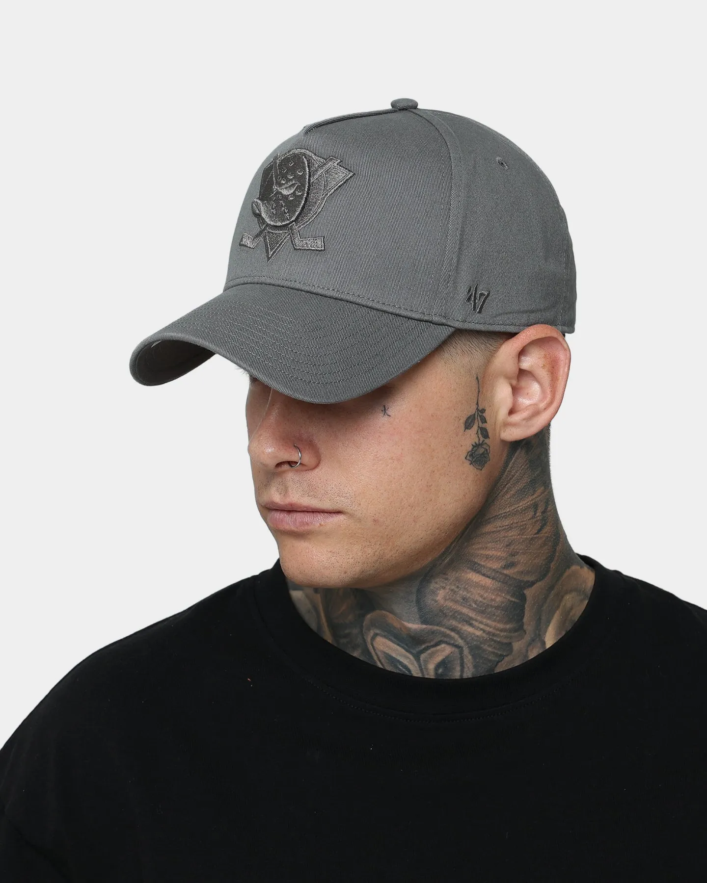 47 Brand Anaheim Ducks 'Moon Rock Grey' MVP DT Snapback Dark Grey