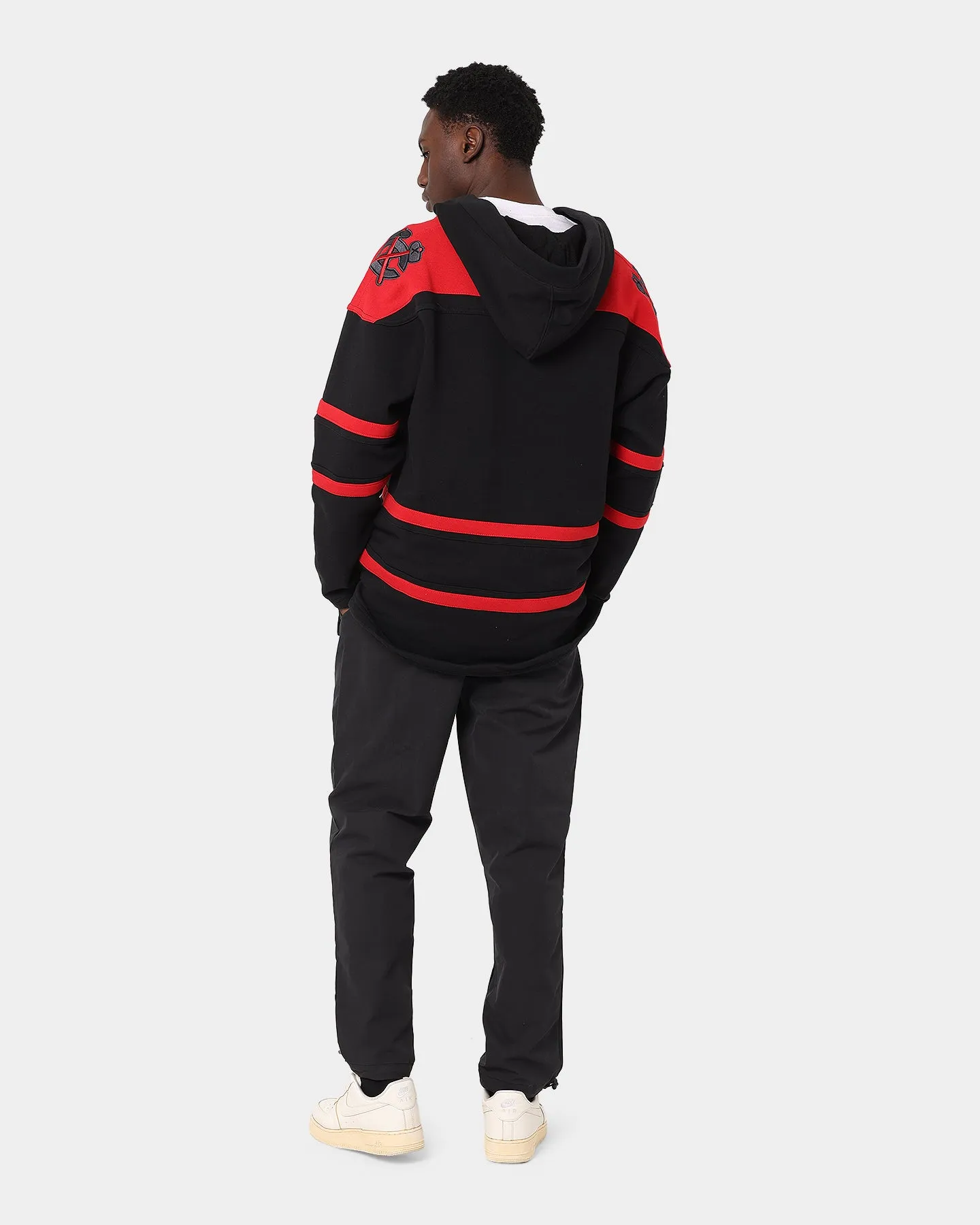 47 Brand Chicago Blackhawks NHL Lacer Hoodie Jet Black