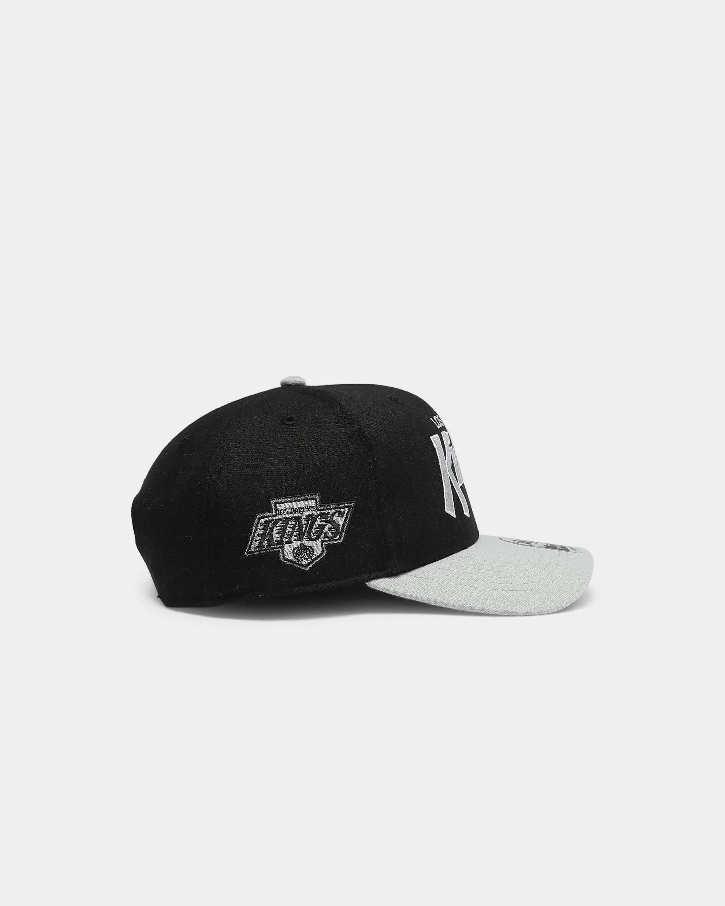 47 Brand Men's Los Angeles Kings Script MVP DP Snapback Black/Grey
