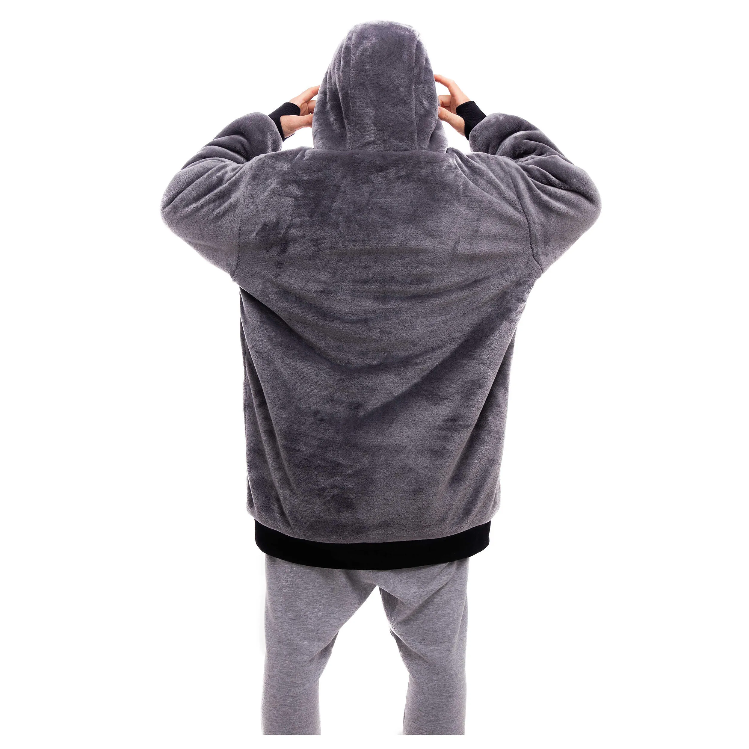 ALL IN Checkered poncho ALL-IN, Gray