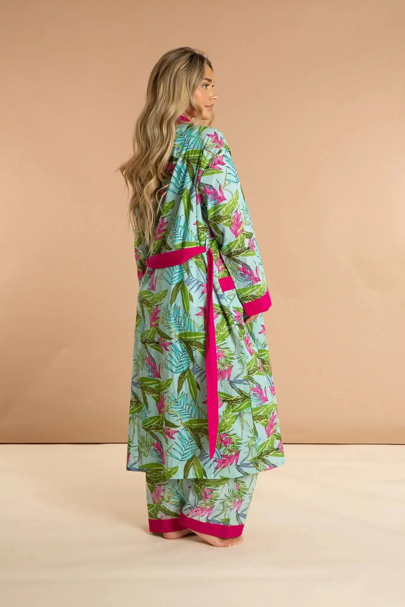Bali Women's Floral Cotton Robe