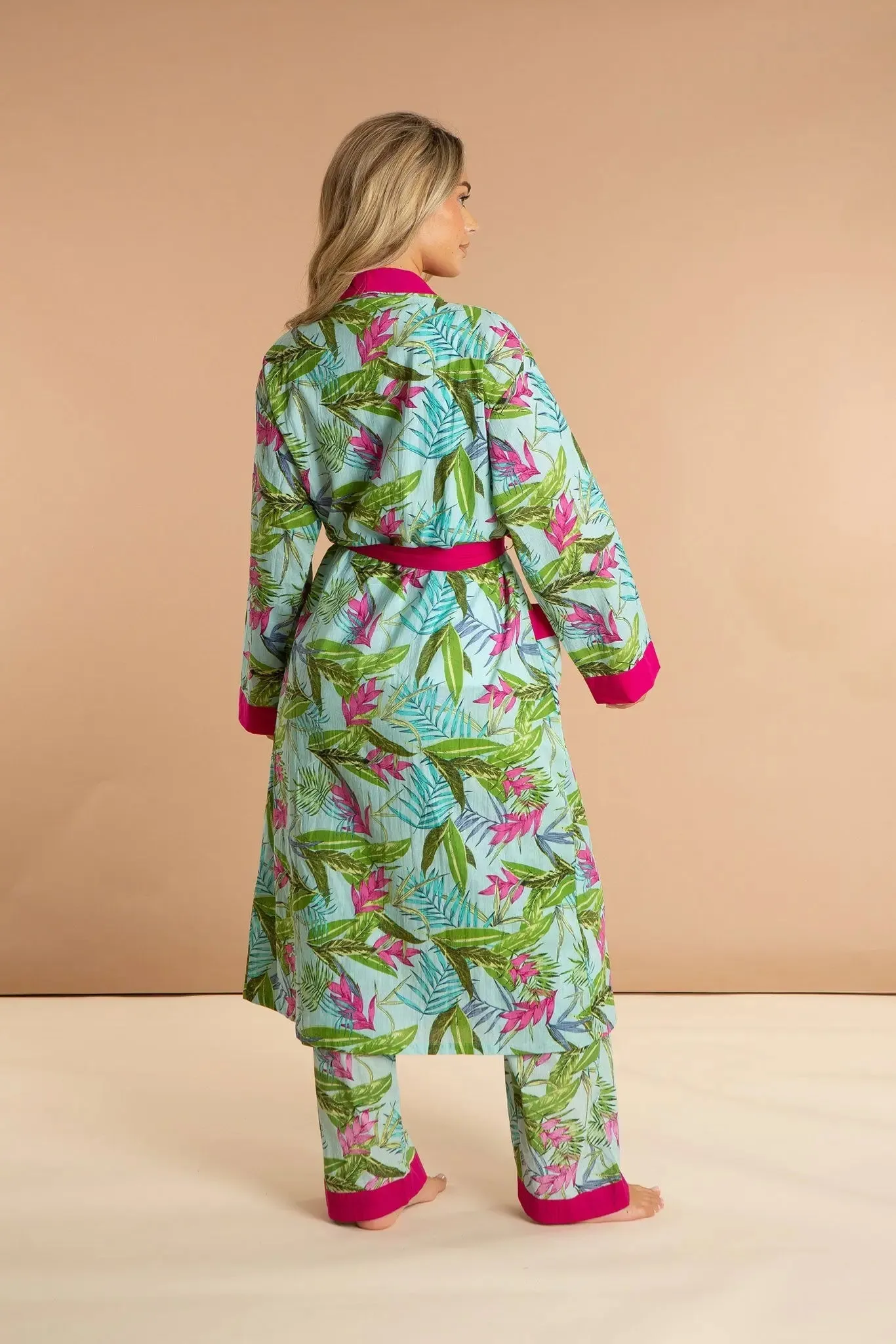 Bali Women's Floral Cotton Robe