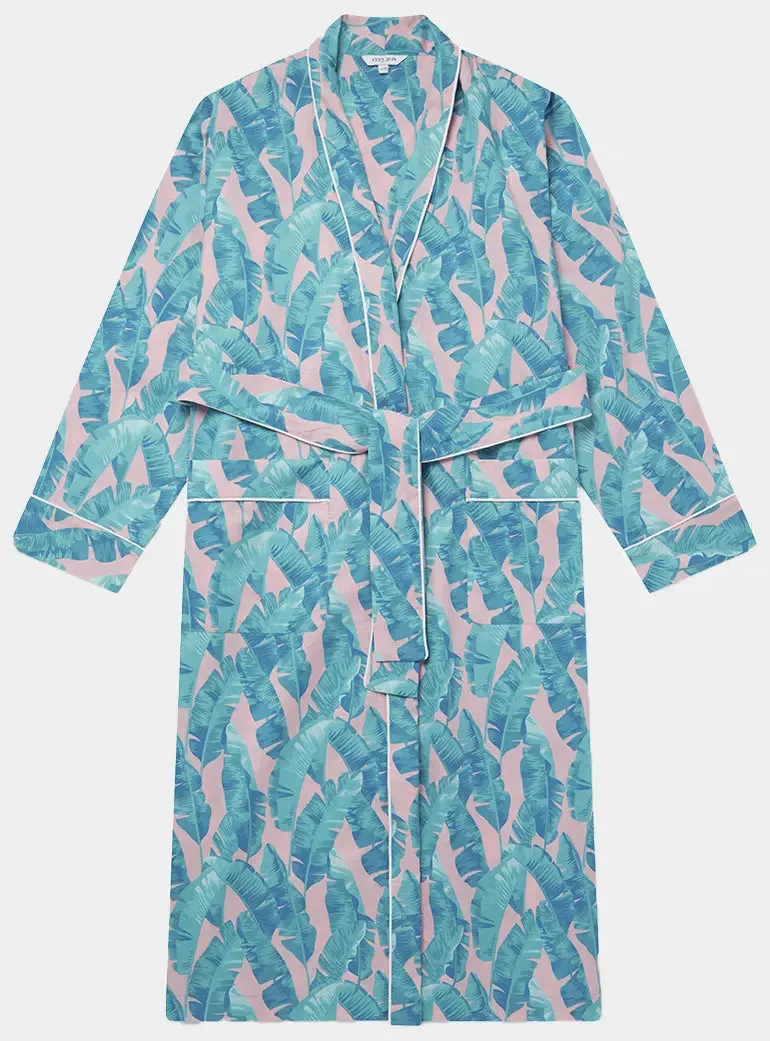 Banana Leaves Organic Cotton Robe