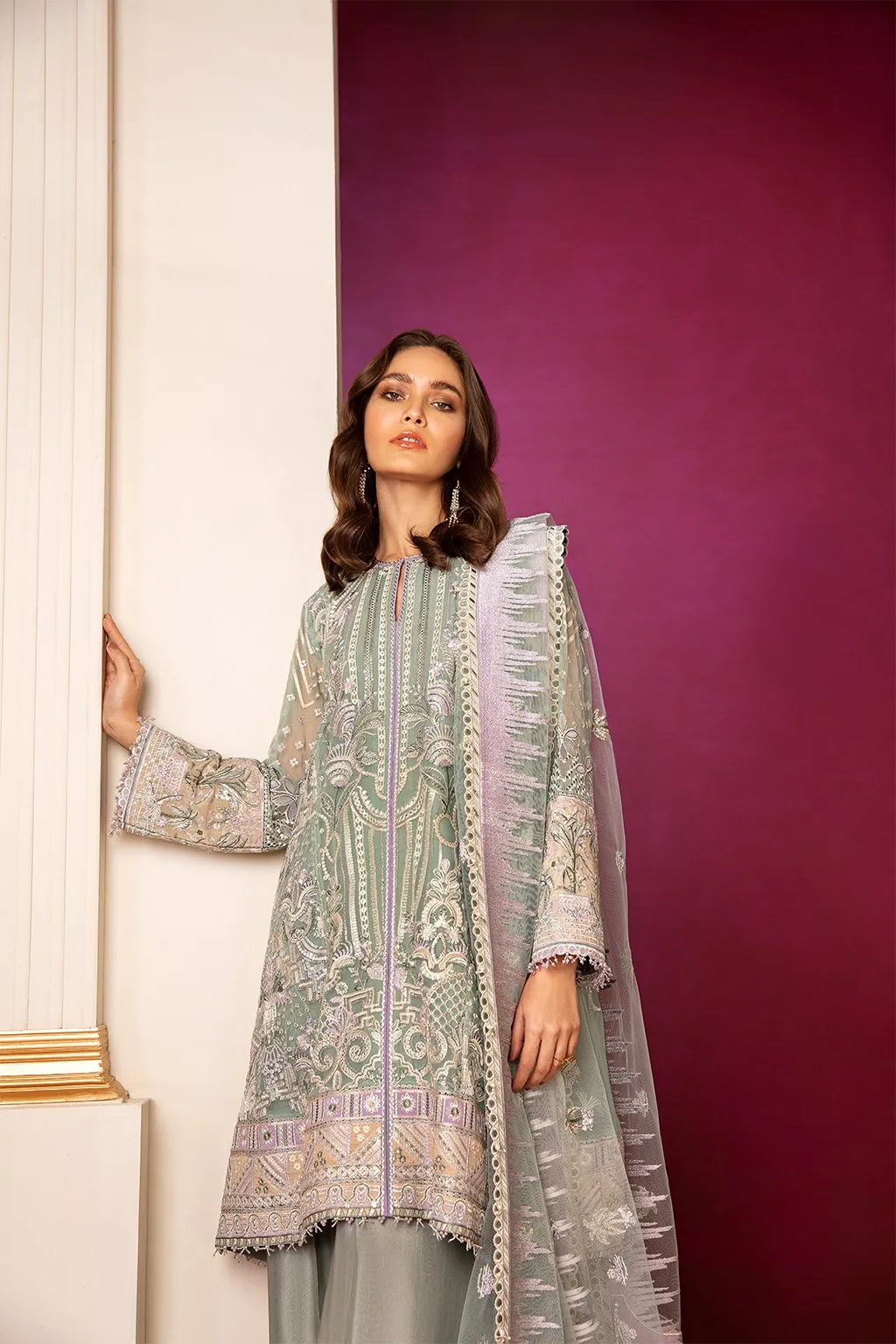 Baroque Chantelle Embroidered Chiffon Collection Vol-7 2020 – 05 - Waterfall