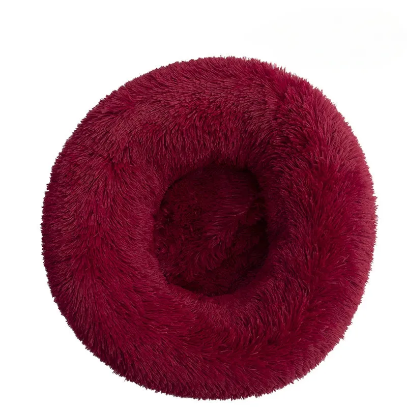 Big Round Fluffy Dog Pillow Bed – Ultimate Comfort for Your Furry Friend!"