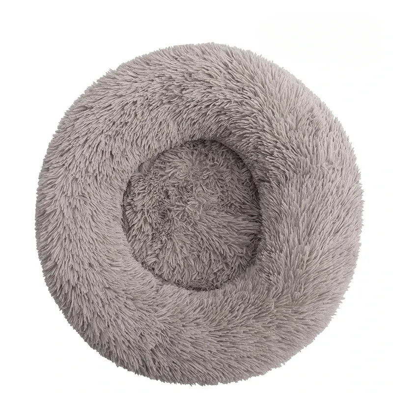 Big Round Fluffy Dog Pillow Bed – Ultimate Comfort for Your Furry Friend!"