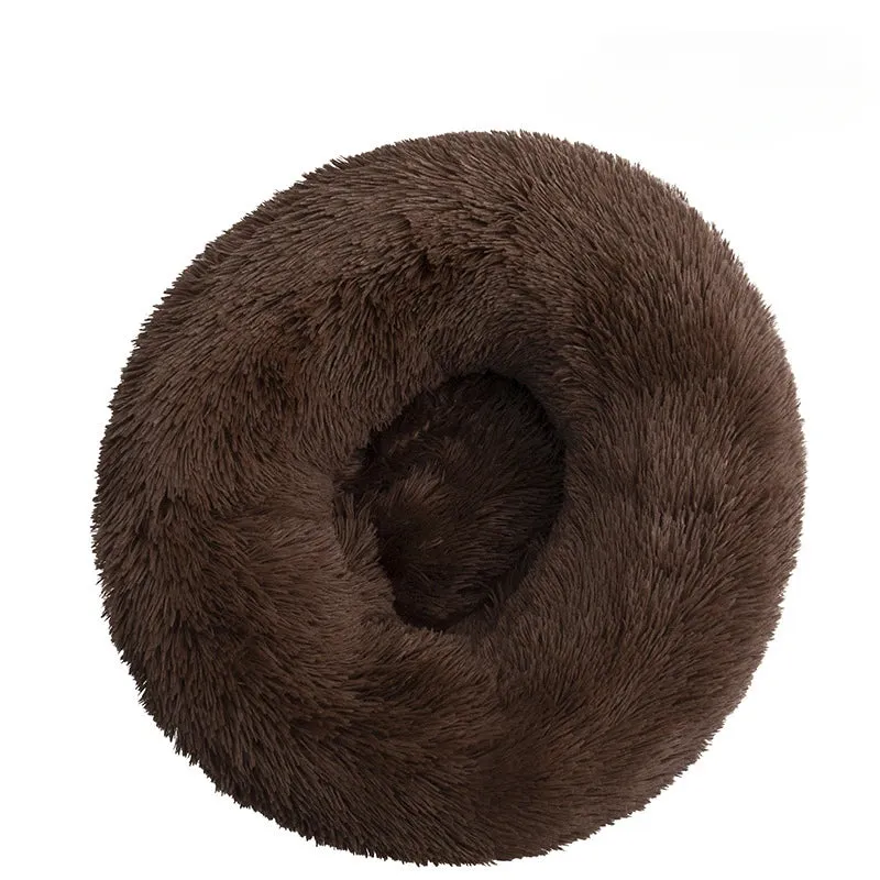 Big Round Fluffy Dog Pillow Bed – Ultimate Comfort for Your Furry Friend!"