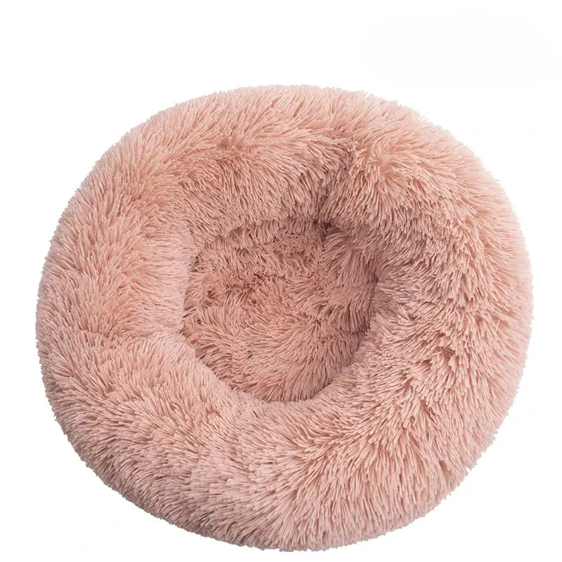 Big Round Fluffy Dog Pillow Bed – Ultimate Comfort for Your Furry Friend!"
