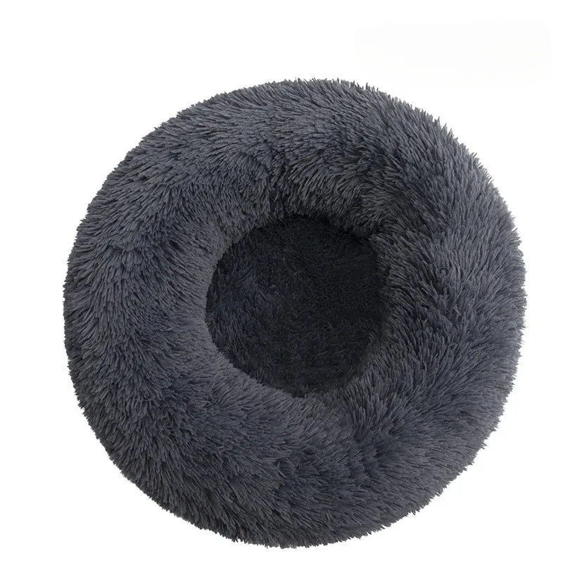 Big Round Fluffy Dog Pillow Bed – Ultimate Comfort for Your Furry Friend!"