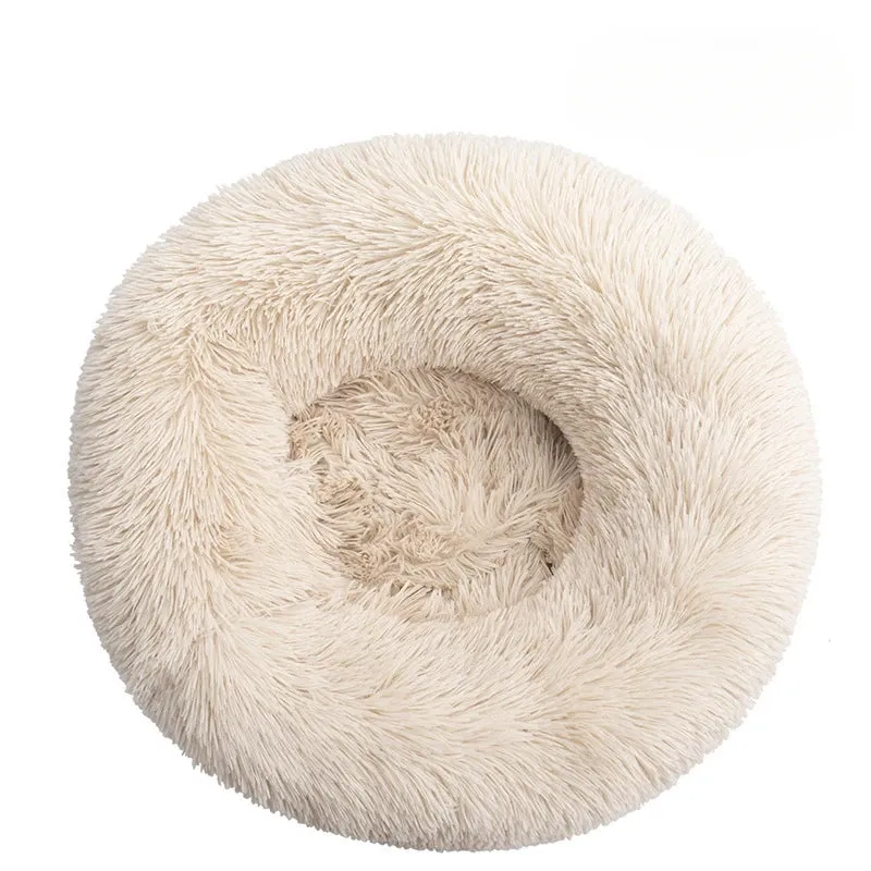 Big Round Fluffy Dog Pillow Bed – Ultimate Comfort for Your Furry Friend!"