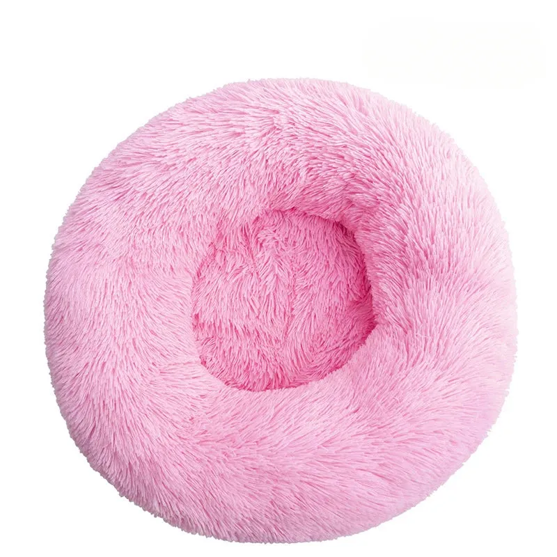Big Round Fluffy Dog Pillow Bed – Ultimate Comfort for Your Furry Friend!"