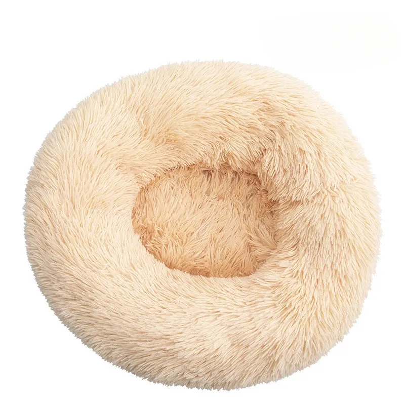 Big Round Fluffy Dog Pillow Bed – Ultimate Comfort for Your Furry Friend!"