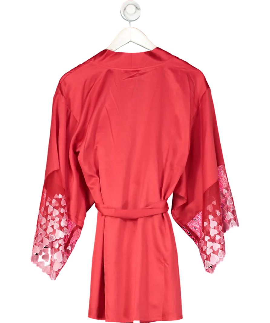 boux avenue Red Callie Heart Robe UK S