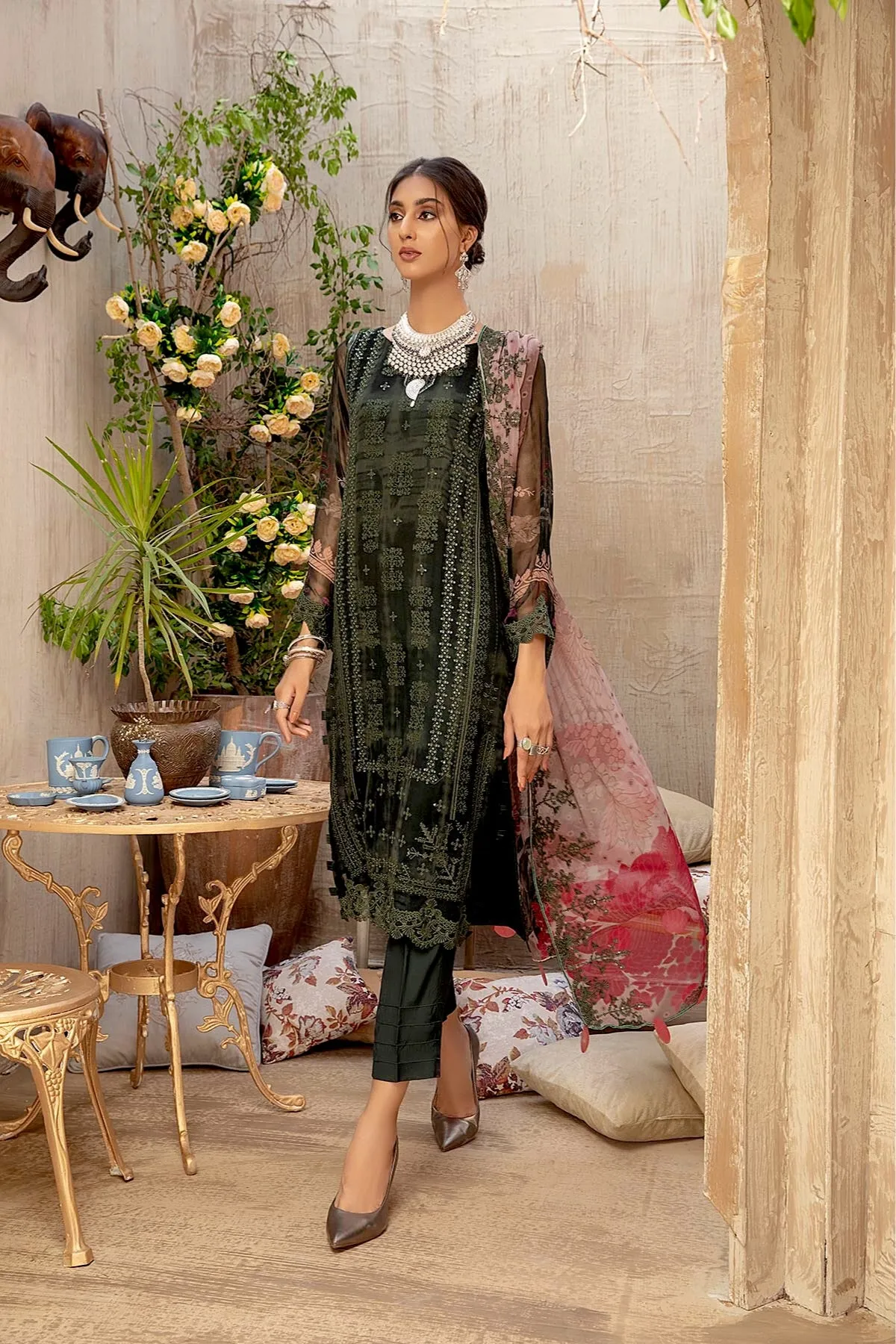 Charizma Vasal Embroidered Chiffon Collection 2021 – VSL-13