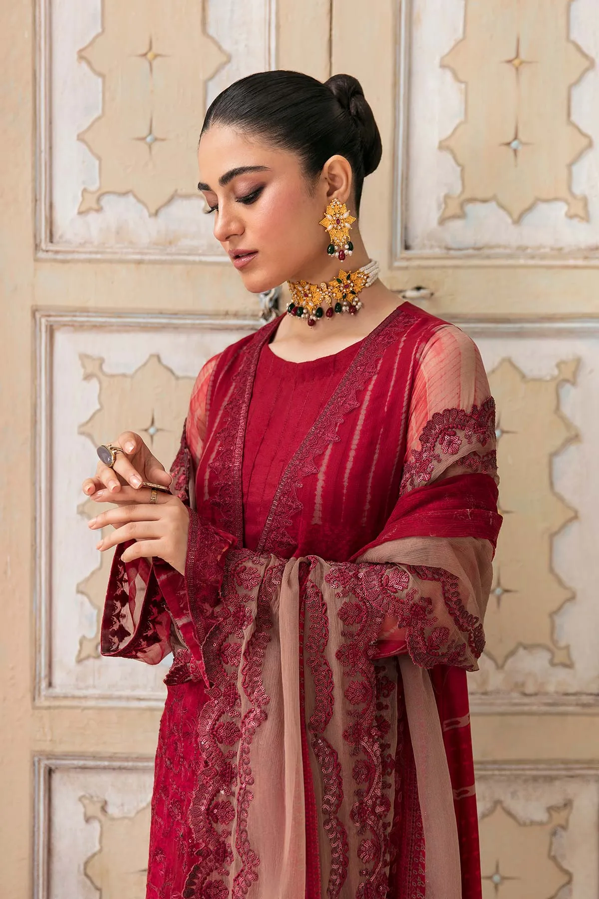 Charizma Vasl Embroidered Bamber Chiffon Collection Vol-2 – VSL22-09
