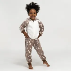 Children's Reindeer Printed Fleece Onesie