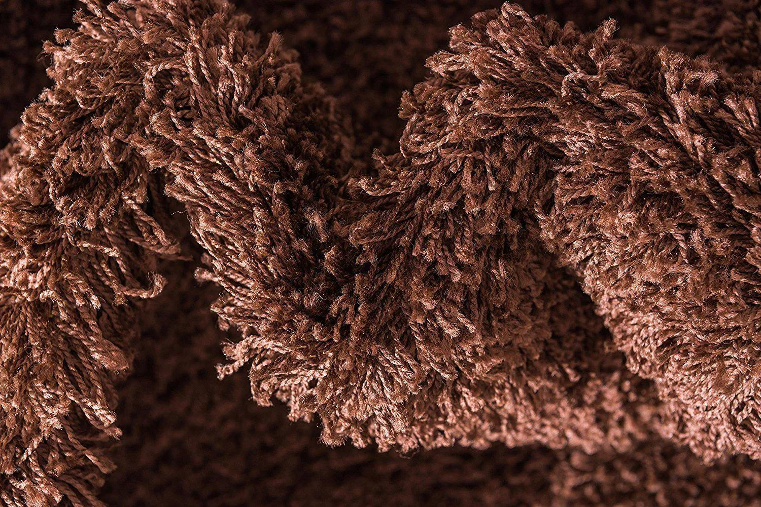 Chocolate Thick Shaggy Rug - California