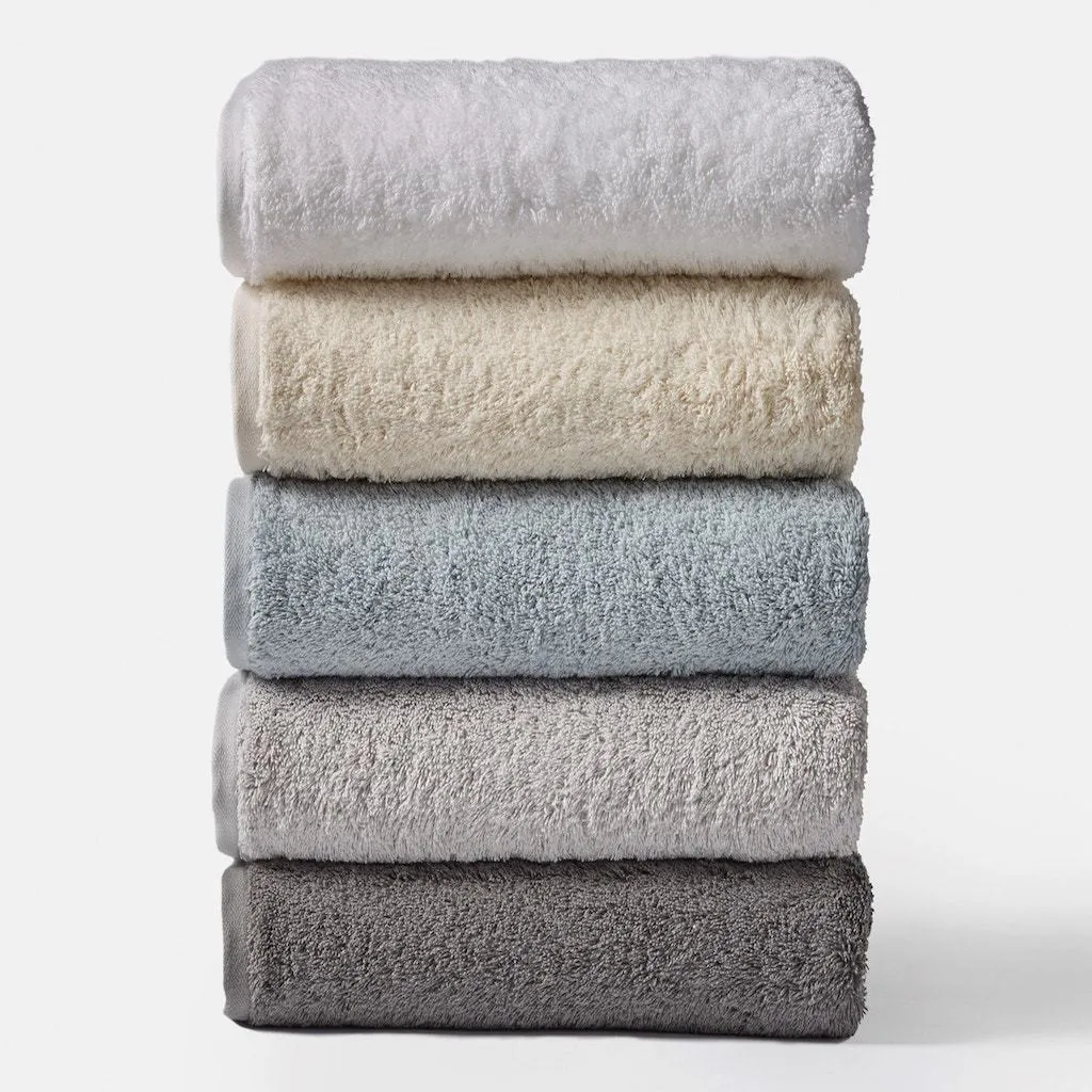 Cloud Loom Slate Organic Bath Towels