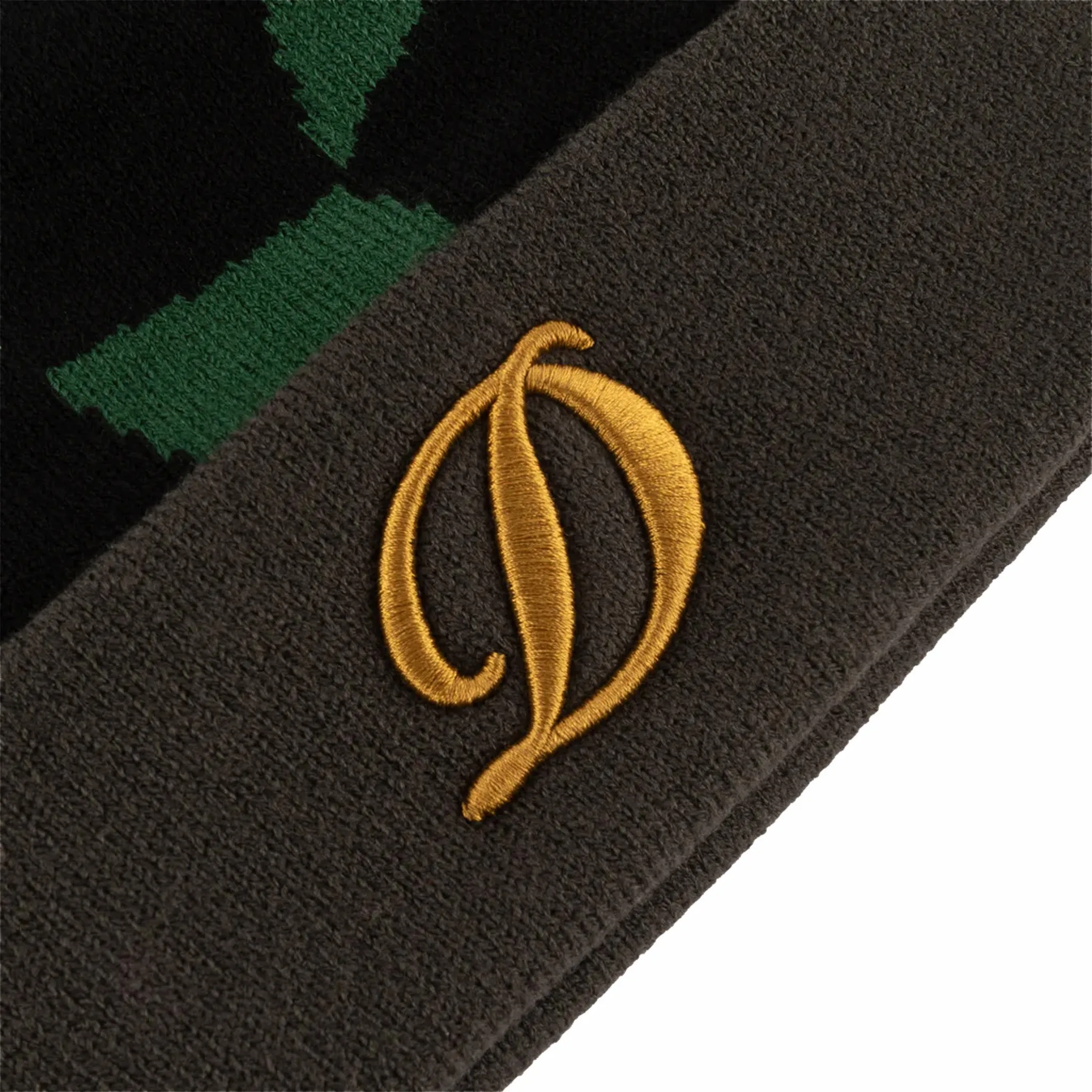 Dime D Checkered Beanie (Forest Green)