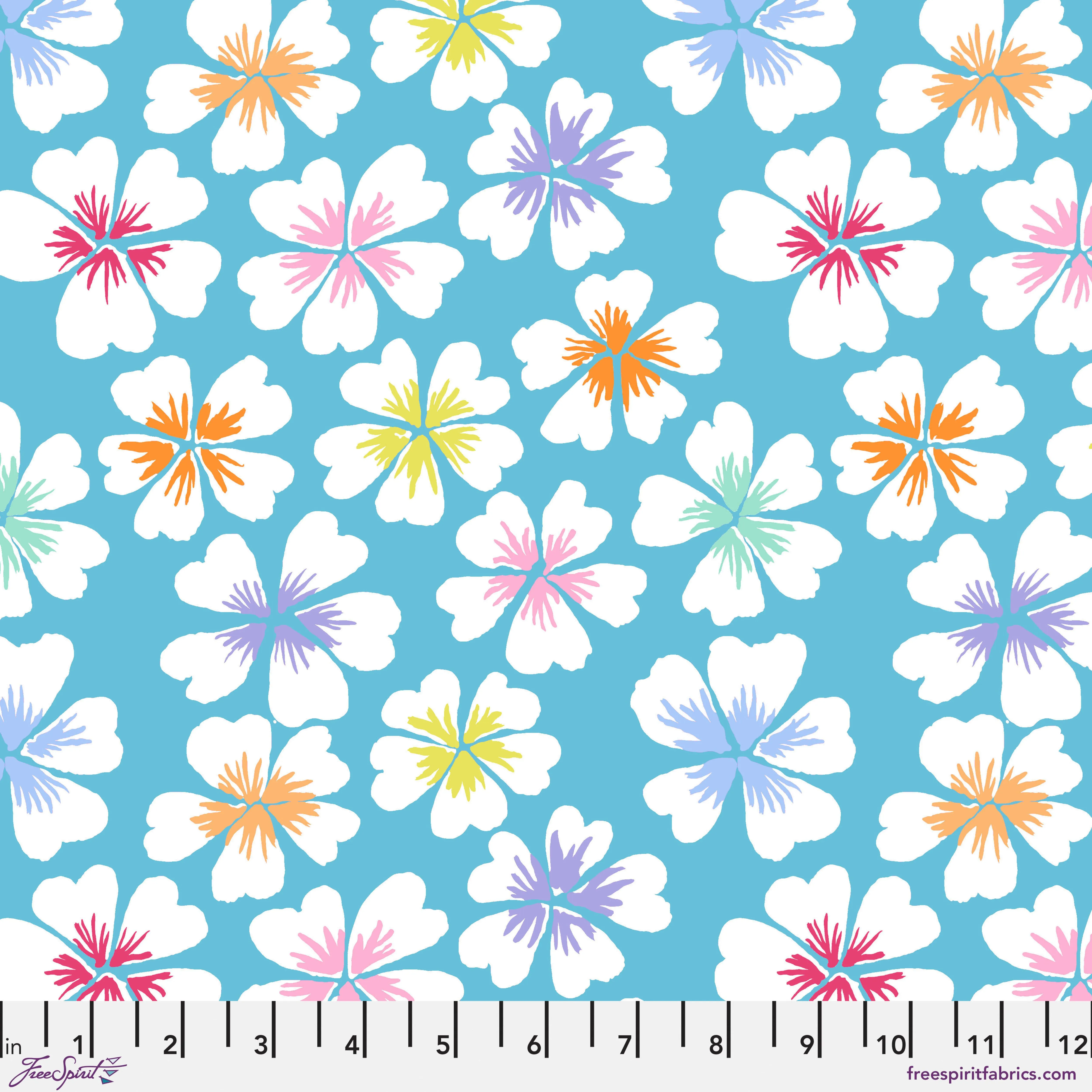 February 2024 | Petals - Sky by Kaffe Fassett for Free Spirit
