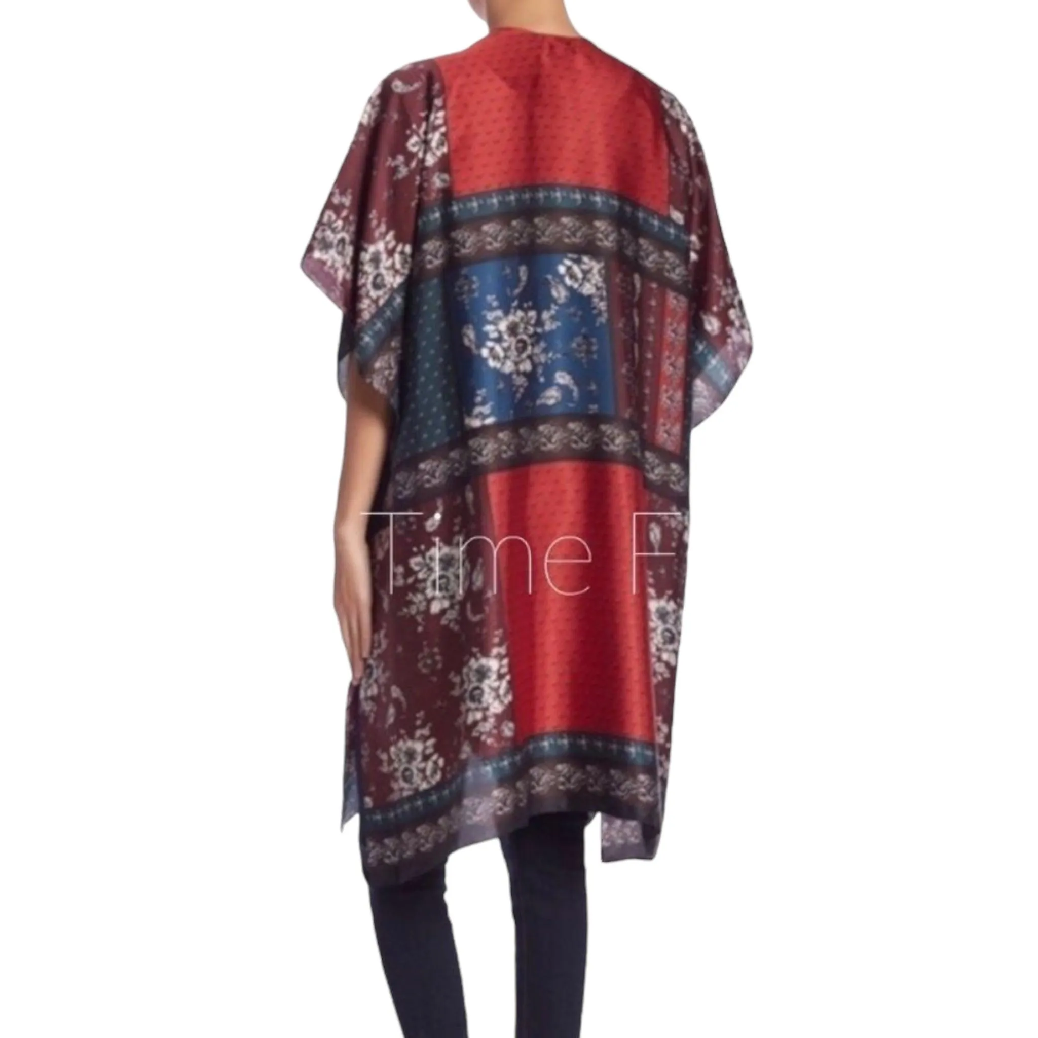 Floral Patchwork Kimono Robe