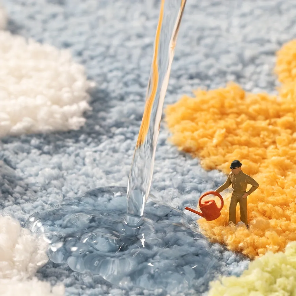Flower Bath Mat Absorbent Nonslip Stylish Home Decor