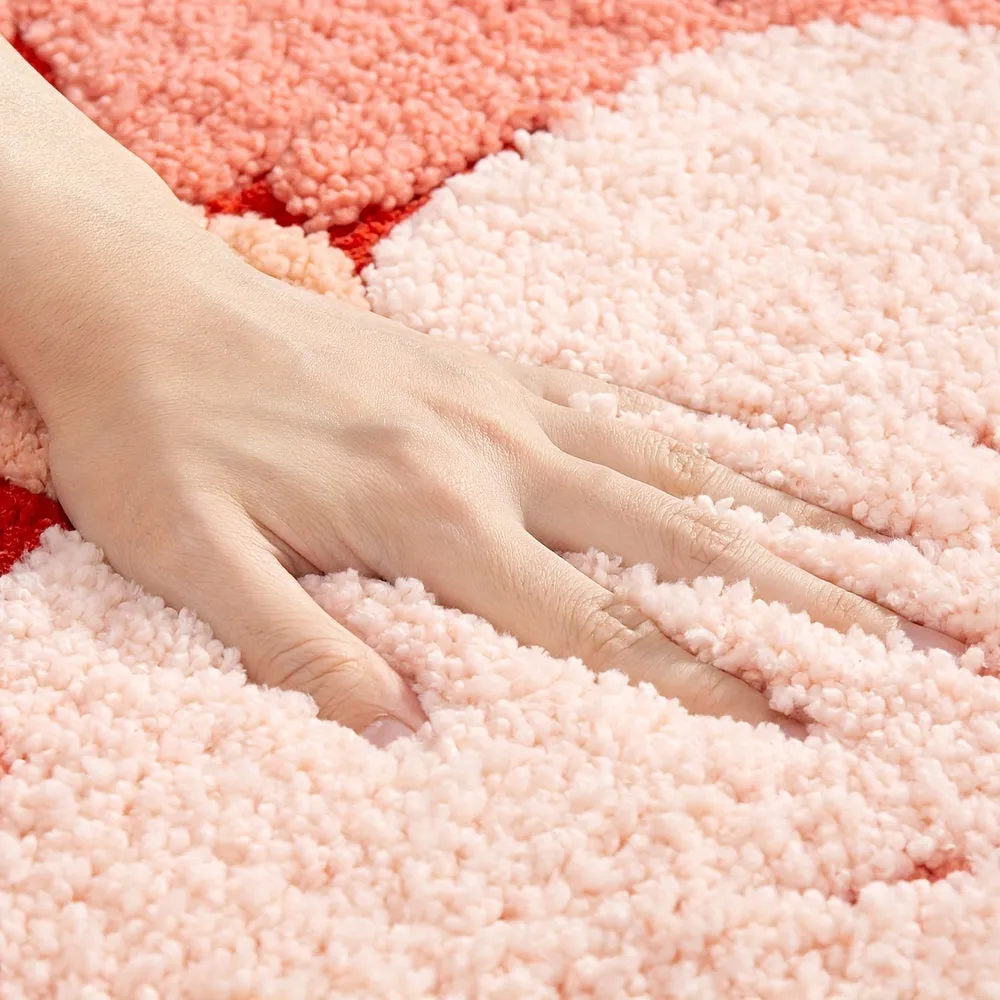 Flower Bath Mat Absorbent Nonslip Stylish Home Decor