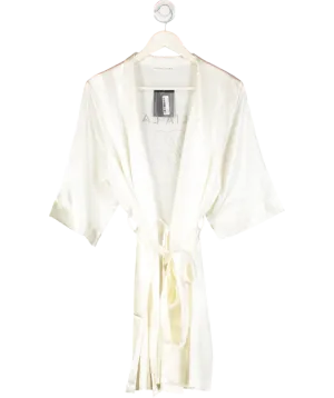 Galia Lahav Cream Bridal Diamante Silk Mini Robe UK S/M