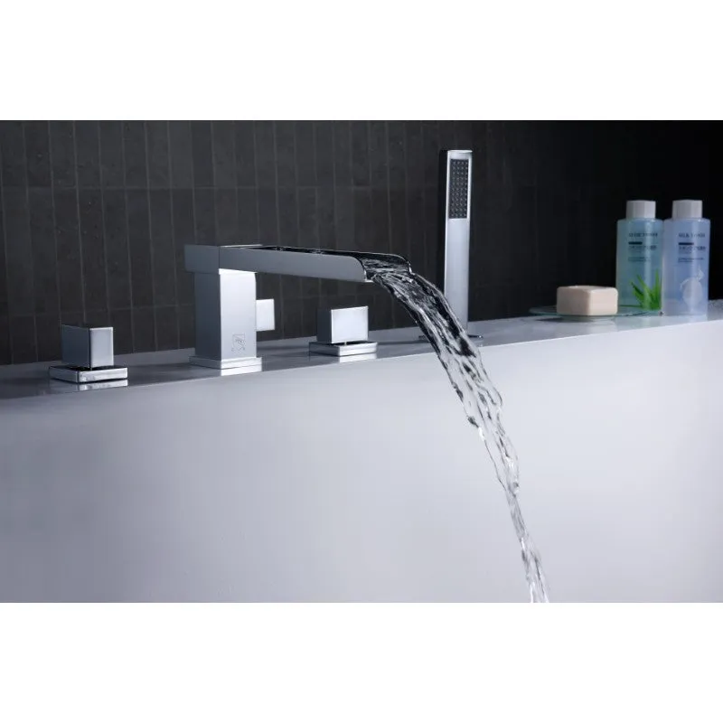 Glymur Roman Tub Filler Faucet in Chrome