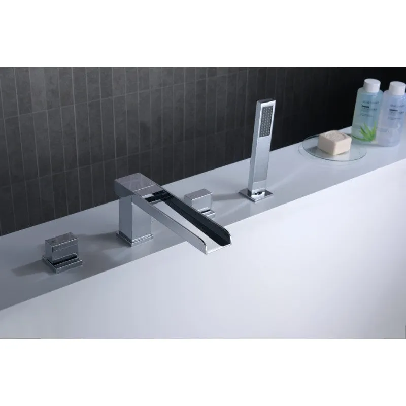 Glymur Roman Tub Filler Faucet in Chrome