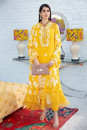 Gul Ahmed Summer Premium Lawn 2021 · 3PC Unstitched Chiffon Embroidered Suit LE-31