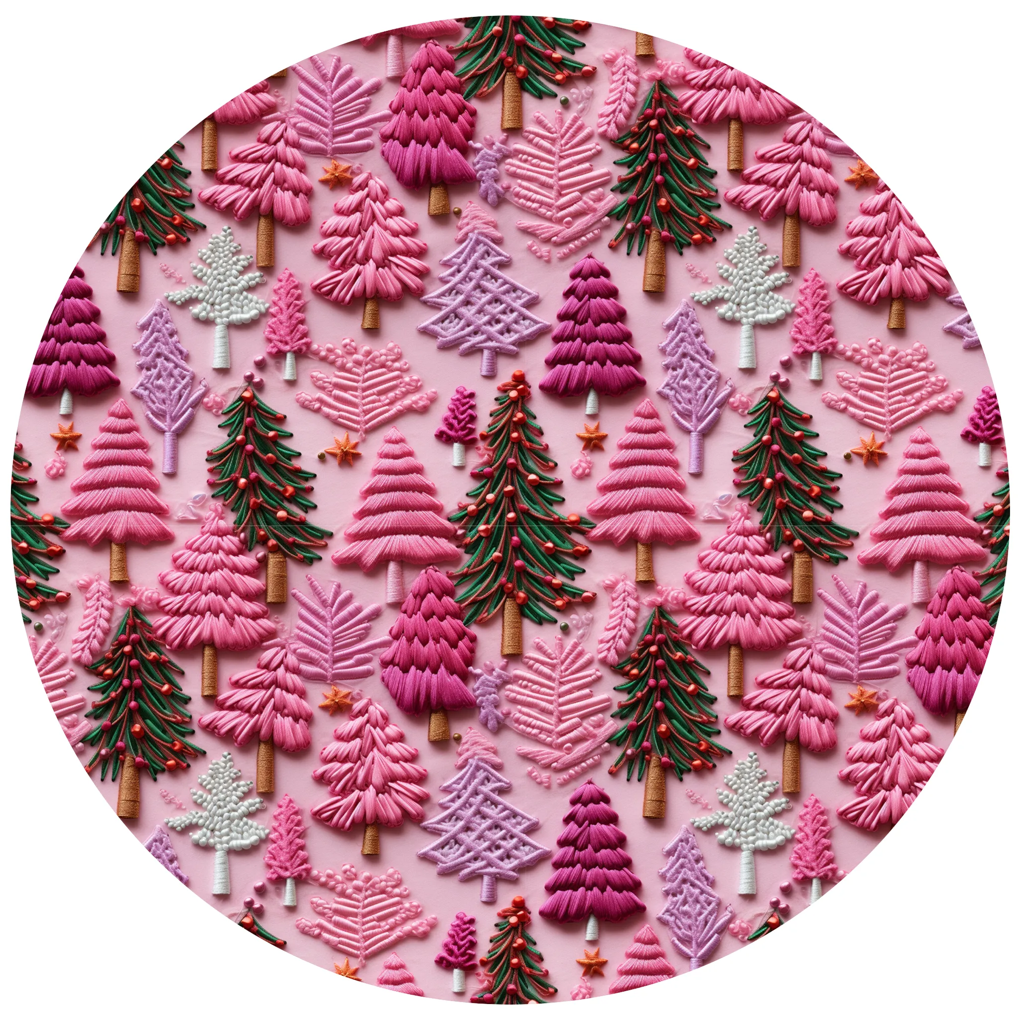 Gumdrop Forest | Faux Embroidery| Bamboo Long Sleeve Loungewear Set | Discontinued Style