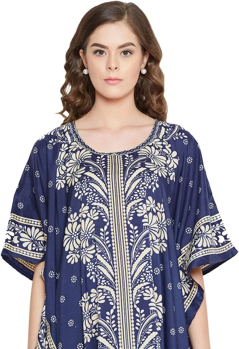 Gypsie Blu Ladies Kaftan Kimono Maxi Style Dress Plus Size Caftan Long Swimsuit Cover up Beach Dress for Women