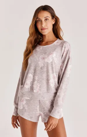 IZZIE FLORAL LONG SLEEVE TOP