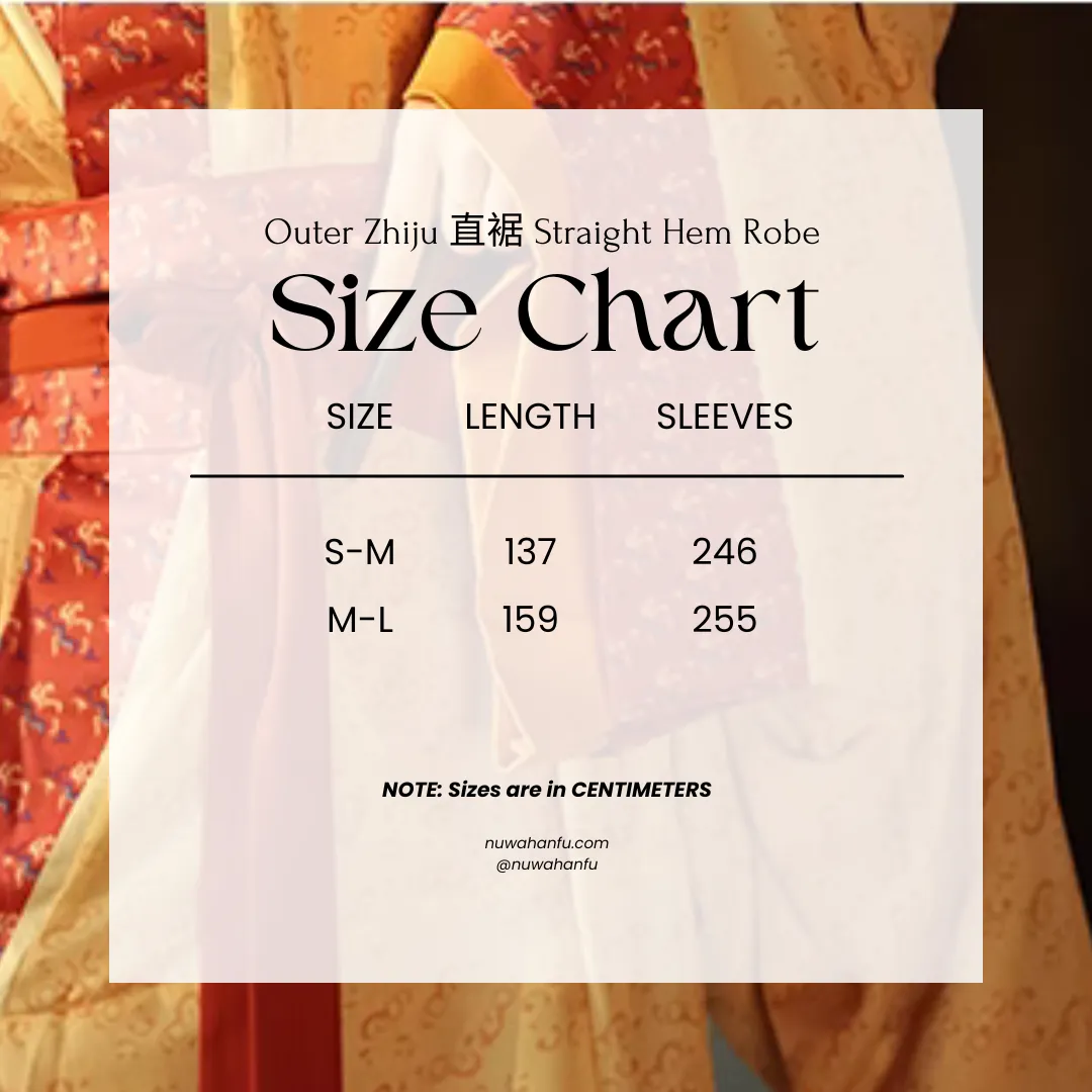 Jing Hong 惊鸿 A Glimpse of the Warring States Zhiju Straight Hem Robe
