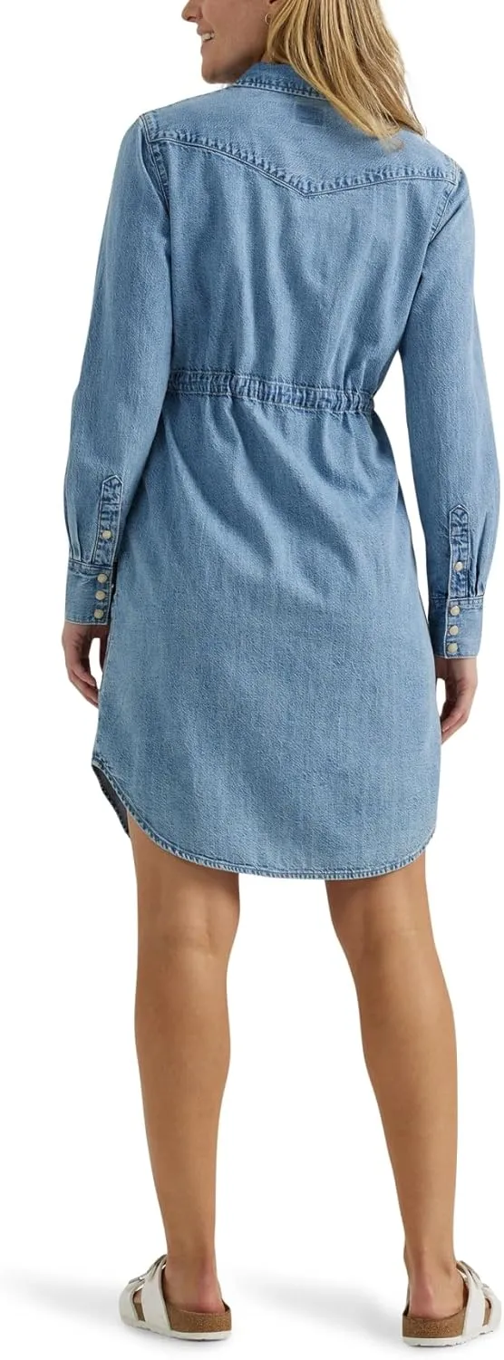 Lee Women's Legendary Western Denim Shirt Dress