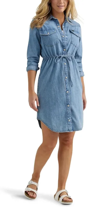 Lee Women's Legendary Western Denim Shirt Dress