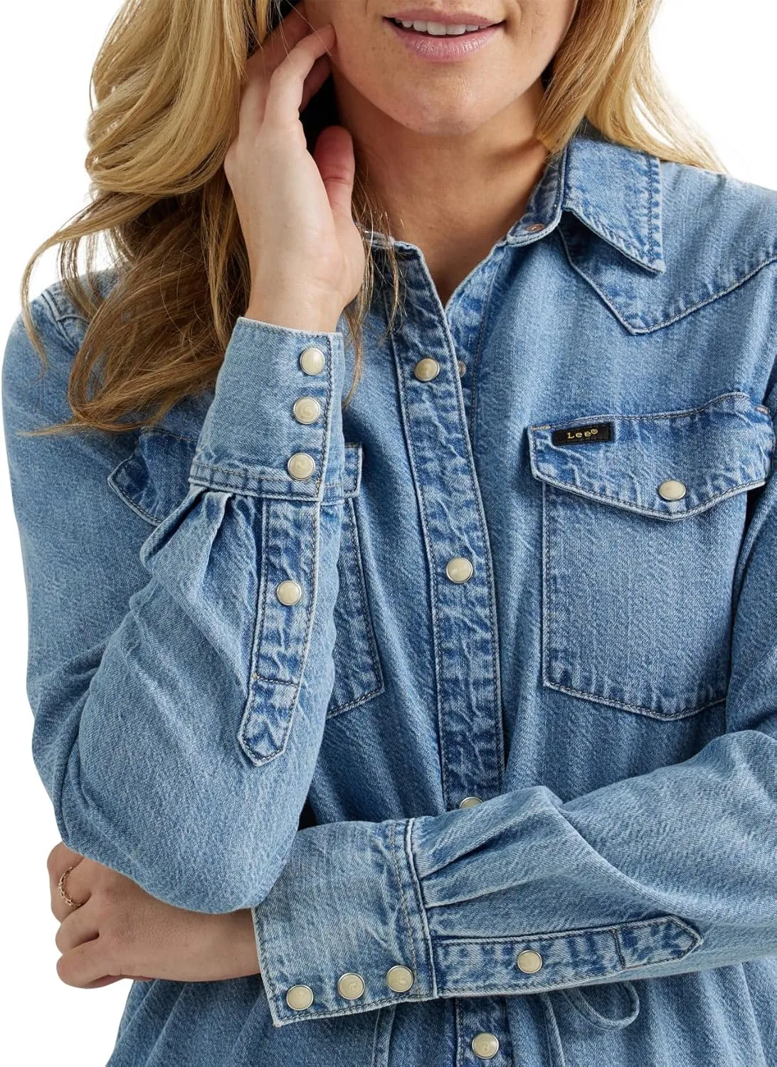 Lee Women's Legendary Western Denim Shirt Dress