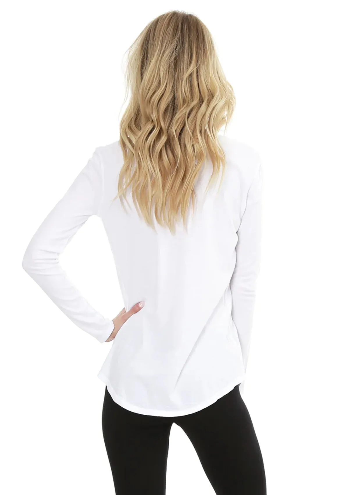 Long Sleeve Boyfriend V-Neck Tee