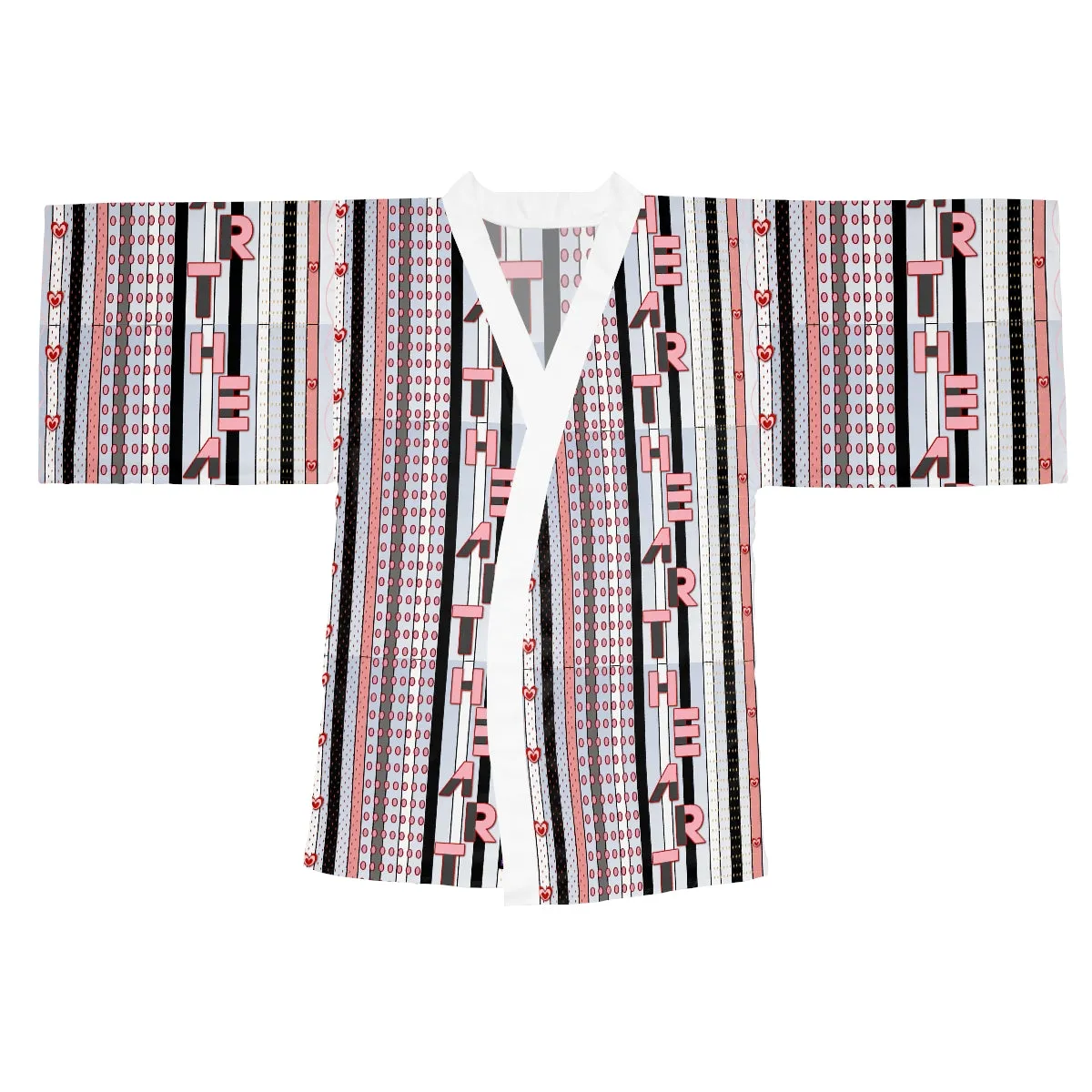 Long Sleeve Kimono Robe HEART