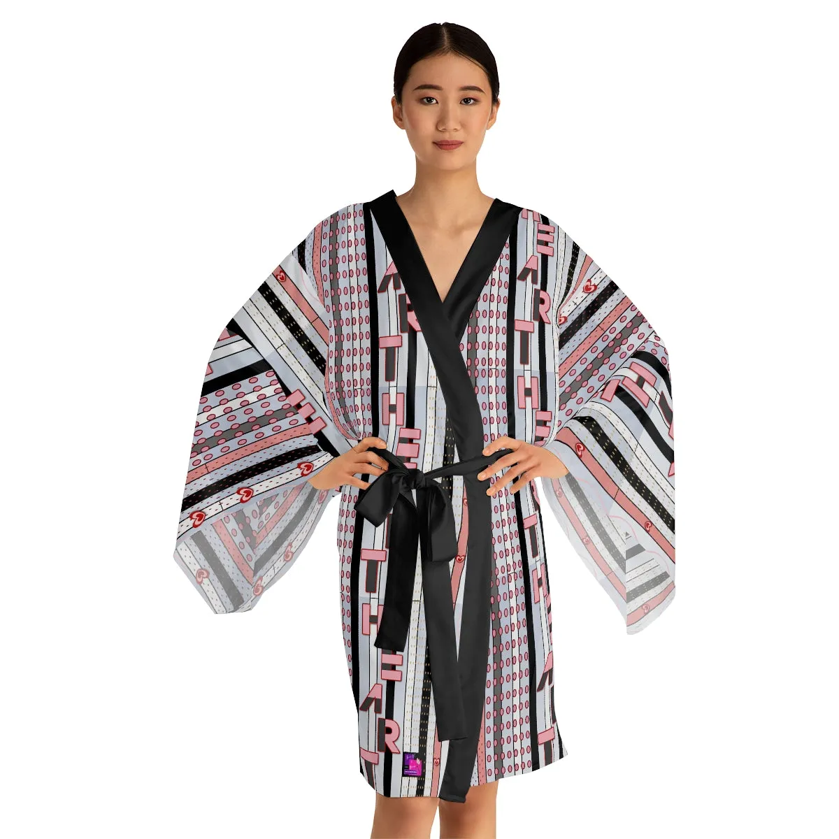 Long Sleeve Kimono Robe HEART