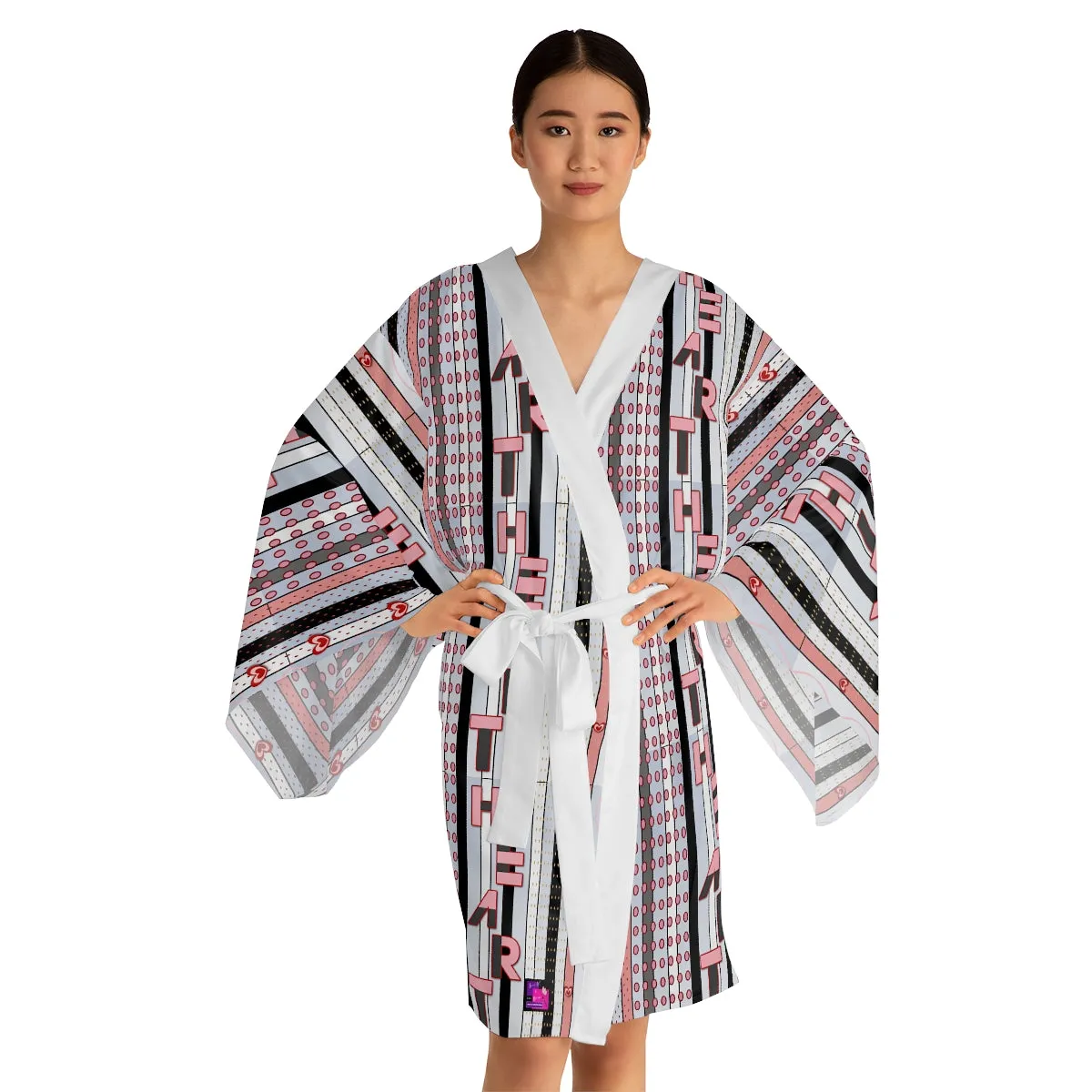 Long Sleeve Kimono Robe HEART