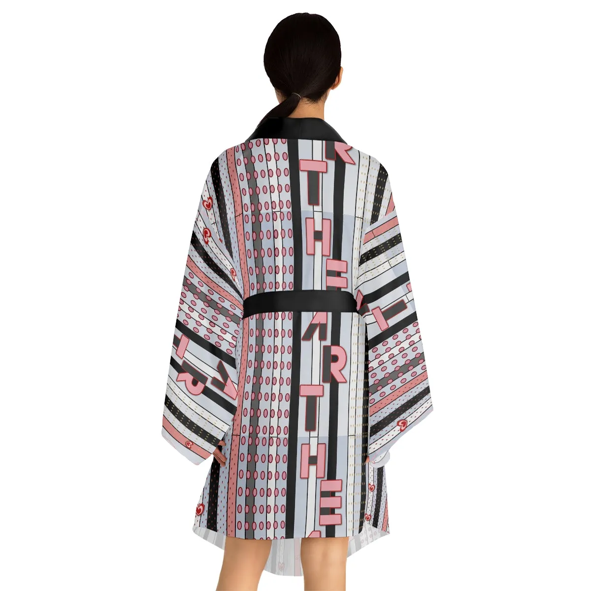 Long Sleeve Kimono Robe HEART