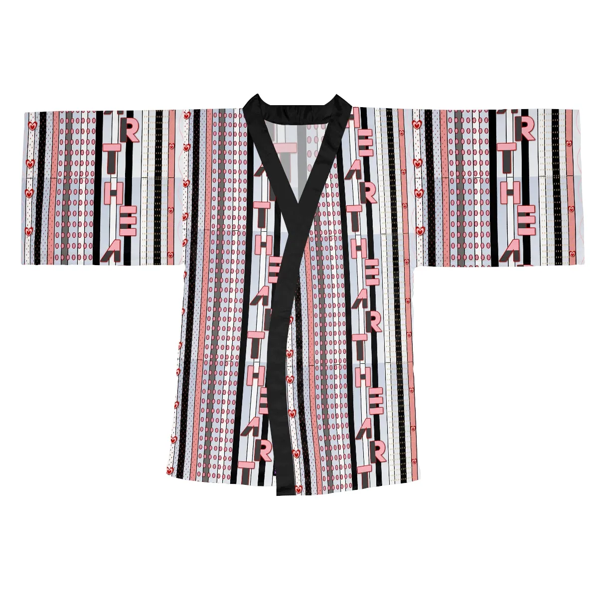 Long Sleeve Kimono Robe HEART