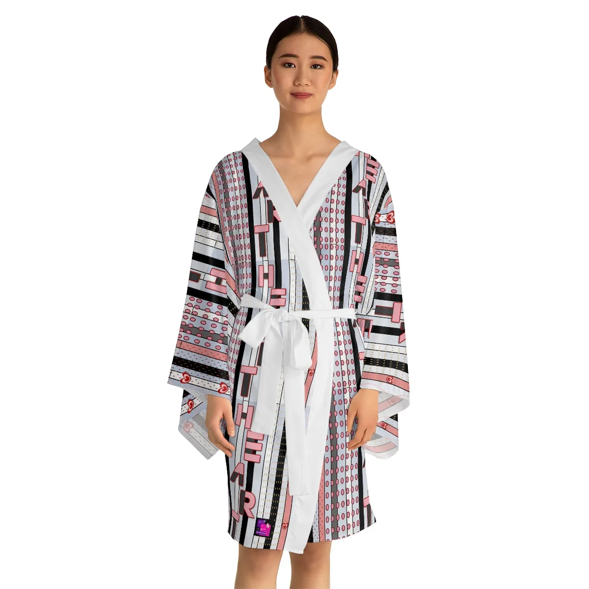 Long Sleeve Kimono Robe HEART