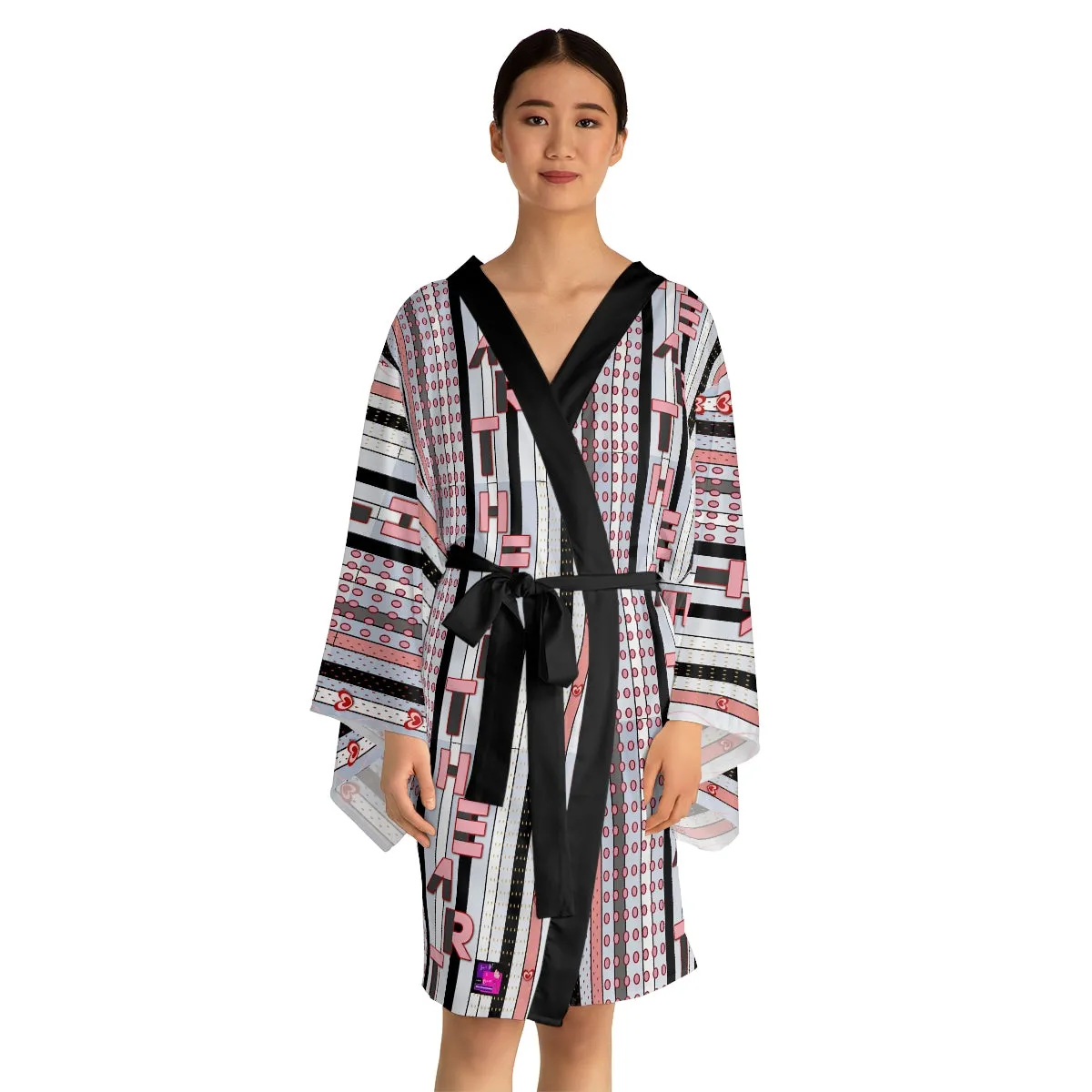 Long Sleeve Kimono Robe HEART