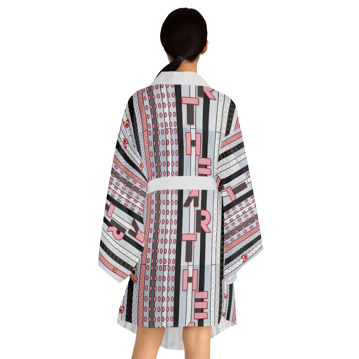 Long Sleeve Kimono Robe HEART