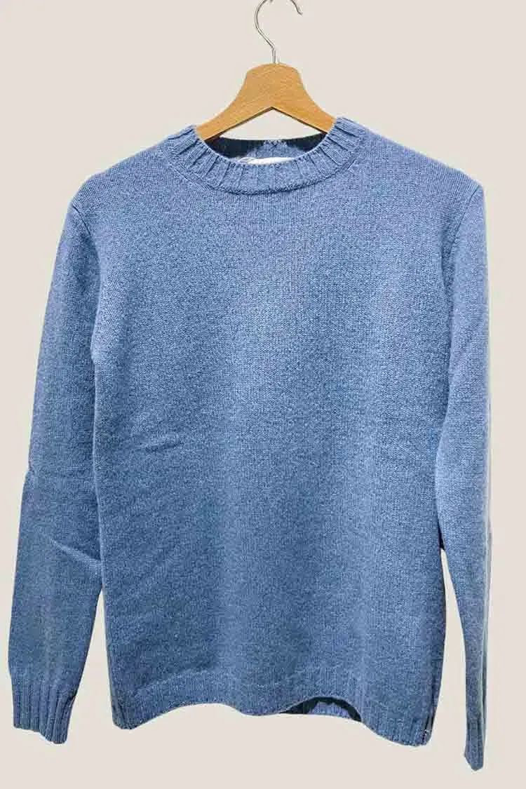 Maglione Girocollo - Celeste