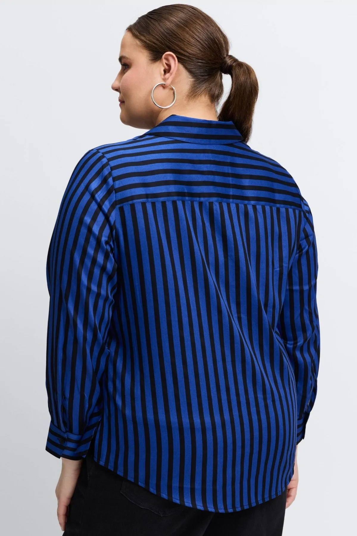 Mary Plus No Iron Stripe & Gingham Shirt